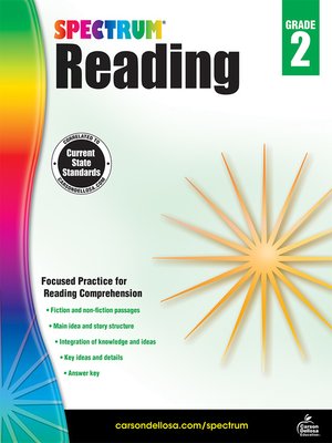 cover image of Spectrum Reading Workbook, Grade 2